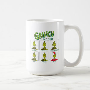 Caneca De Café Grinch Gráfico de Humores Edição de Natal