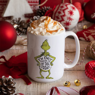 Caneca De Café Grinch Mal-Humorado Engraçado Estou Só Falando C