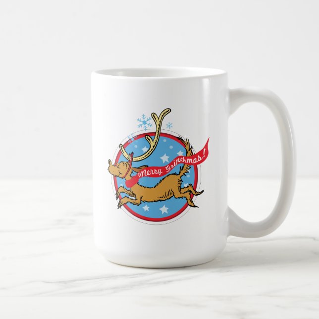 Caneca De Café Grinch | Max Feliz Grinchmas! (Direita)