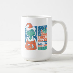 Caneca De Café Grinch Pare o Natal Gráfico Antigo
