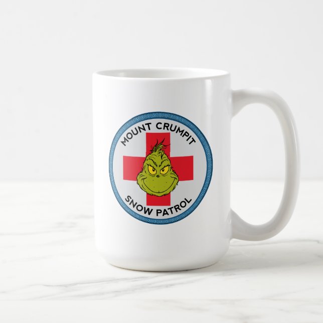 Caneca De Café Grinch | Patrulha de Neve do Mt. Crumpit (Direita)
