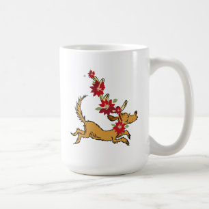 Caneca De Café Grinch Poinsettia de Natal do Max