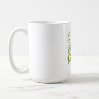 Caneca De Café GRIND.GROW.GLOW.—Inspirational Botanical Typograph