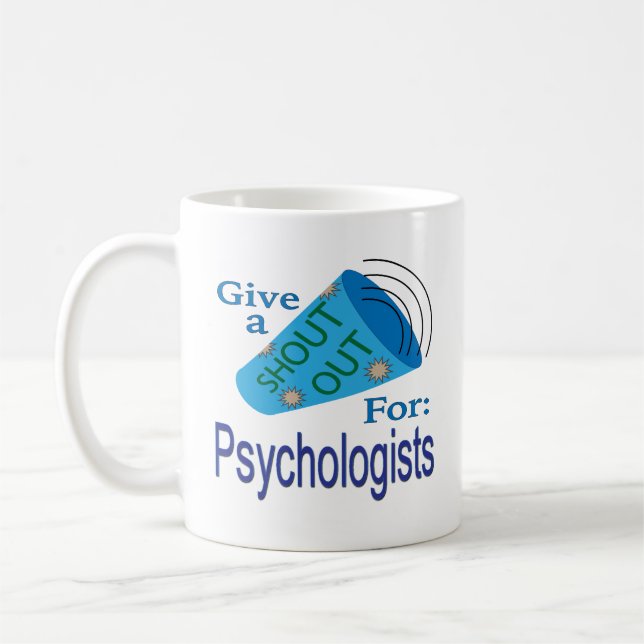 Caneca De Café Gritar para Psicólogos (Esquerda)
