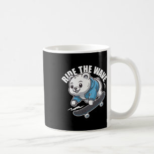 Caneca De Café Grizzly Skater - Skateboard Skateboarder Skateboar
