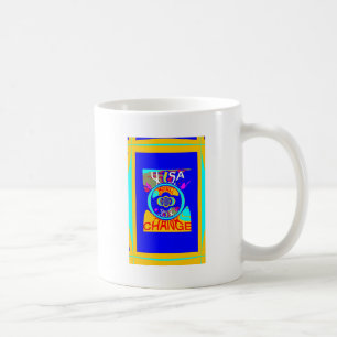 Caneca De Café Groove Psicodélico: Energia Abstrata da Arte Pop