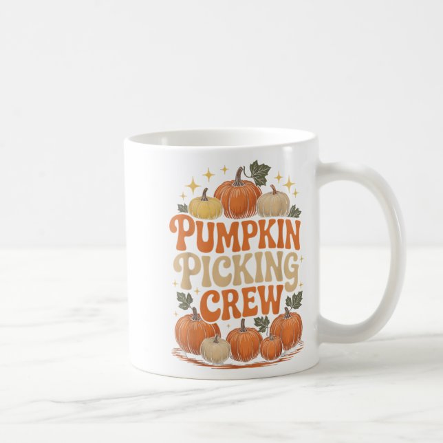 Caneca De Café Groovin Pumpkin Cking Crew Matching Family Outono  (Direita)