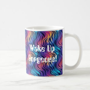 Caneca De Café Groovy 90s Multicolor Estilo Boho 