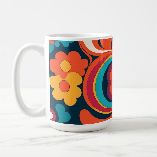 Caneca De Café Groovy Art Coffee Mug (Esquerda)