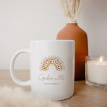 Caneca De Café GROOVY Bohemian Rainbow Bridesmaid Mug<br><div class="desc">A Coleção Boêmia de Groovy - uma coleção única e atraente que combina flores retrorreflectoras e arco-íris com uma paleta neutra e terrestre, trazendo um toque do estilo hippie 70. Esta coleção é perfeita para aqueles que apreciam a beleza da natureza e o estilo de vida boêmico livre e espirituoso....</div>