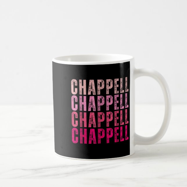 Caneca De Café Groovy Chappell First Name D Chappell Tees Meme  (Direita)