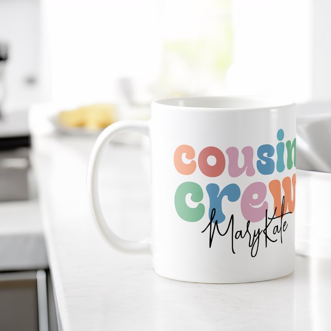 Caneca De Café Groovy Cousin Crew Personalized (Groovy Cousin Crew Personalized Coffee Mug)