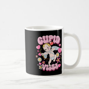 Caneca De Café Groovy Dia dos Namorados Vibes Cupido Feliz Dia do