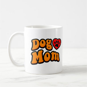 Caneca De Café Groovy Dog Mãe Desenhando