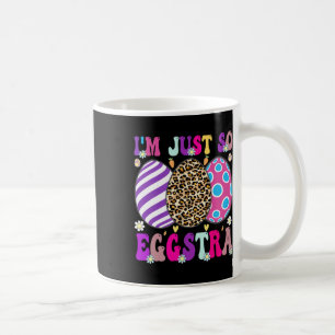 Caneca De Café Groovy Eu Sou Tão Eggstra Divertido Ovo Skets De P