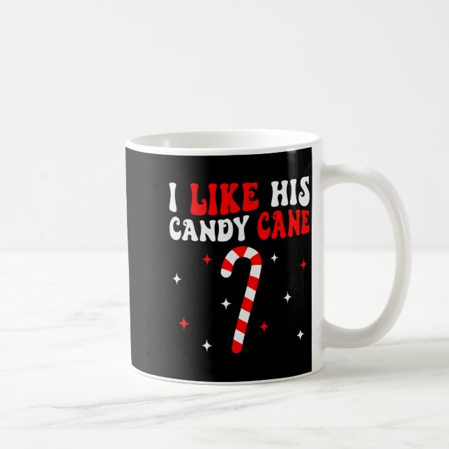 Caneca De Café Groovy Family Christmas Couple Matching Funny Tee  (Direita)