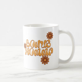 Caneca De Café Groovy Floral Bonus Momma - Gift Mug