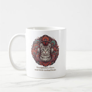 Caneca De Café Groovy Gatinho Vibe Mug - Silver Tabby