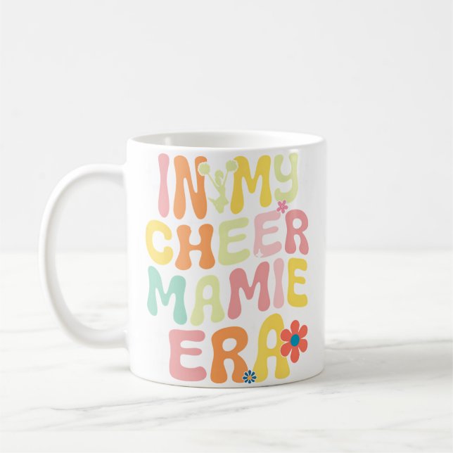 Caneca De Café Groovy In My Cheer Mamie Era Cheerleading Lover (Esquerda)