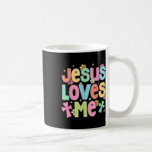 Caneca De Café Groovy Jesus Me Ama Igreja Cristã Bíblica
