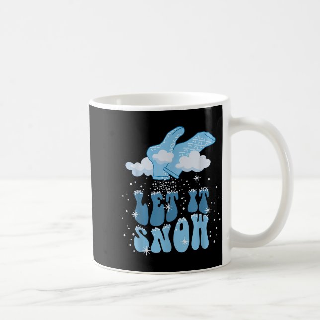 Caneca De Café Groovy Let It Snow Pct Patient Care Tech Nurse Chr (Direita)
