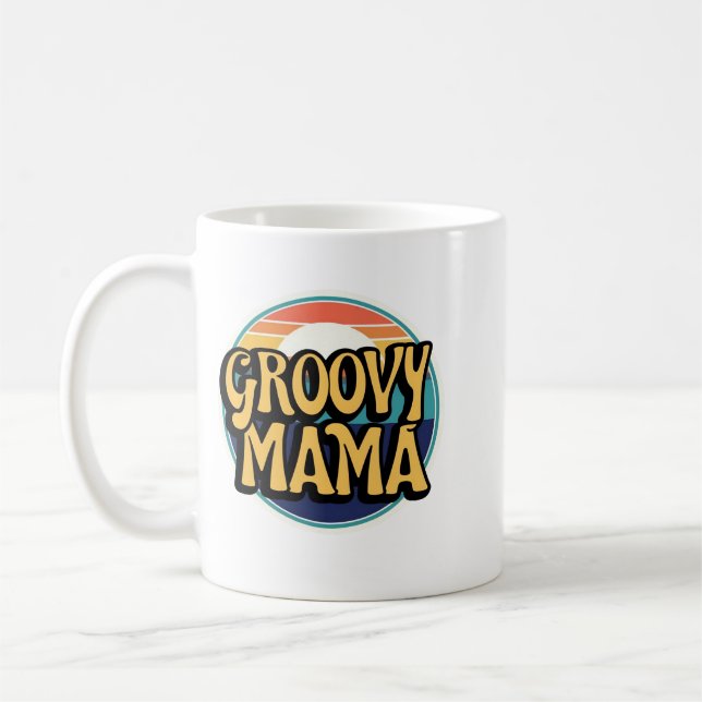 Caneca De Café Groovy Mama (Esquerda)