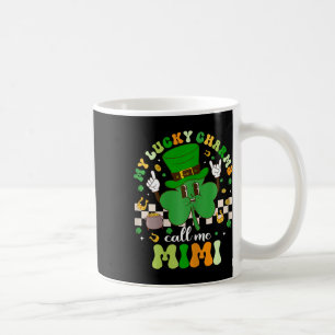 Caneca De Café Groovy My Lucky Charms Me Chama Mimi Dia De São Pa