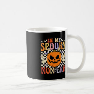 Caneca De Café Groovy Na Minha Irritada Mãe Era Retro Halloween F