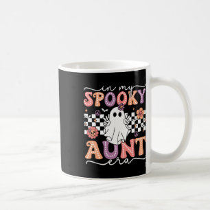 Caneca De Café Groovy Na Minha Tia Spooky Era Retro Tia Hallowee