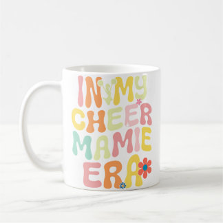 Caneca De Café Groovy No Meu Cheer Mamie Era Amante de Cheerleadi