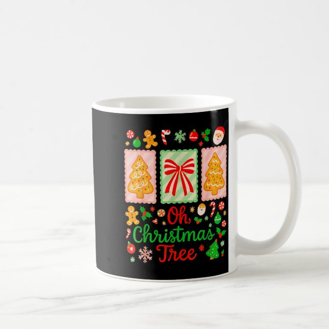 Caneca De Café Groovy Oh Christmas Tree Cakes Debbie Becky Jen Ca (Direita)