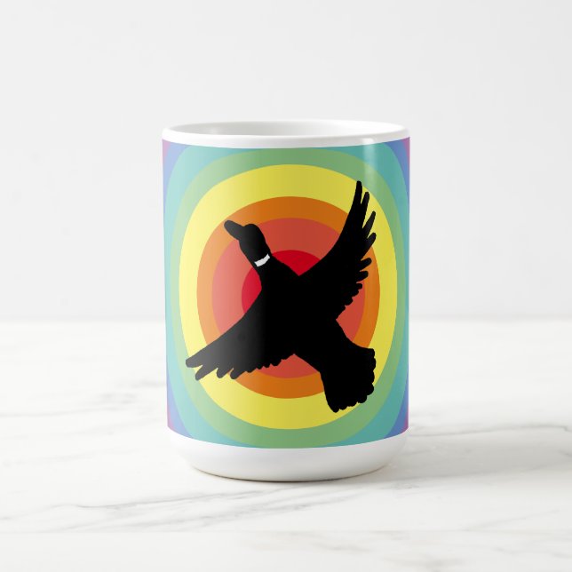 Caneca De Café Groovy Rainbow Duck (Centro)