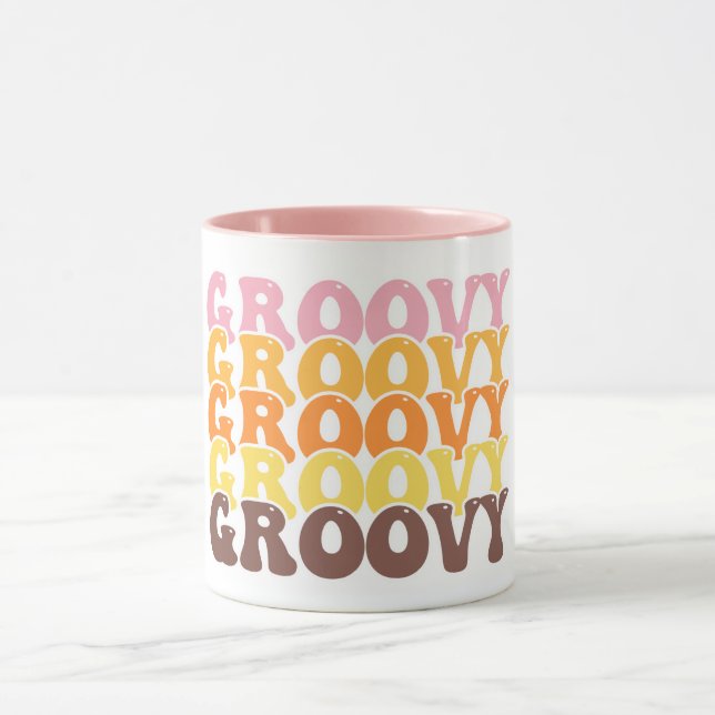 Caneca de Café Groovy Retro (Centro)