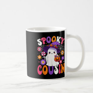 Caneca De Café Groovy Spooky Cousin Halloween Ghost Pumpkin Hallo