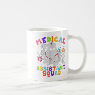 Caneca De Café Groovy Spooky Medical Istant Squad Cute Halloween