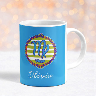 Caneca De Café Groovy Virgo Custom