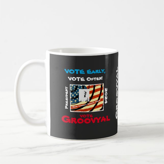 Caneca De Café Groovyal para Presidente (Esquerda)