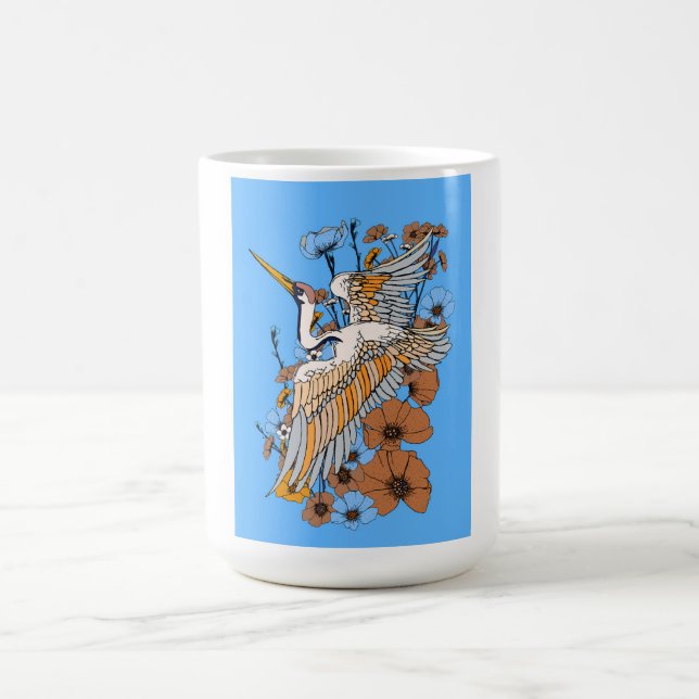 Caneca De Café Grou japonês Mangá (Centro)