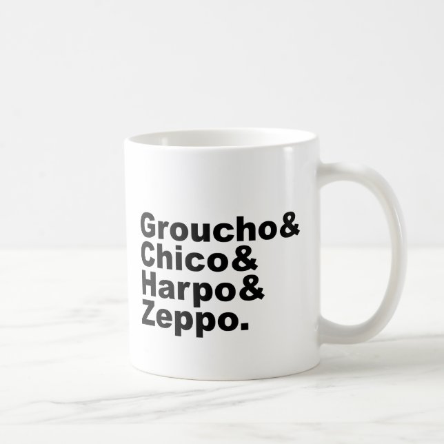 Caneca De Café Groucho & Chico & Harpo & Zeppo (Direita)