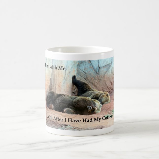 Caneca de café Grouchy do urso (Centro)