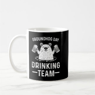 Caneca De Café Groundhog Day Bebendo Woodchuck, 2 de fevereiro