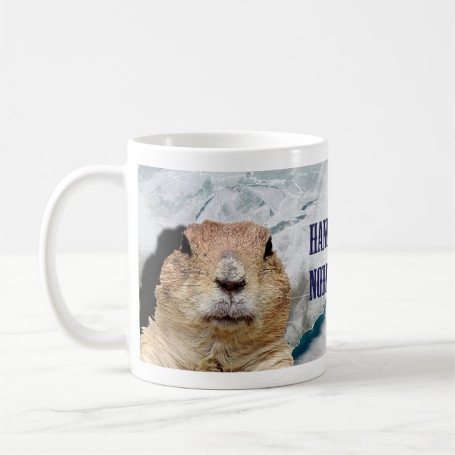 Caneca De Café Groundhog Day Polar Vortex (Esquerda)