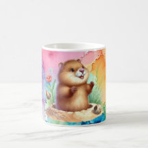 Groundhog Themed Café Mug