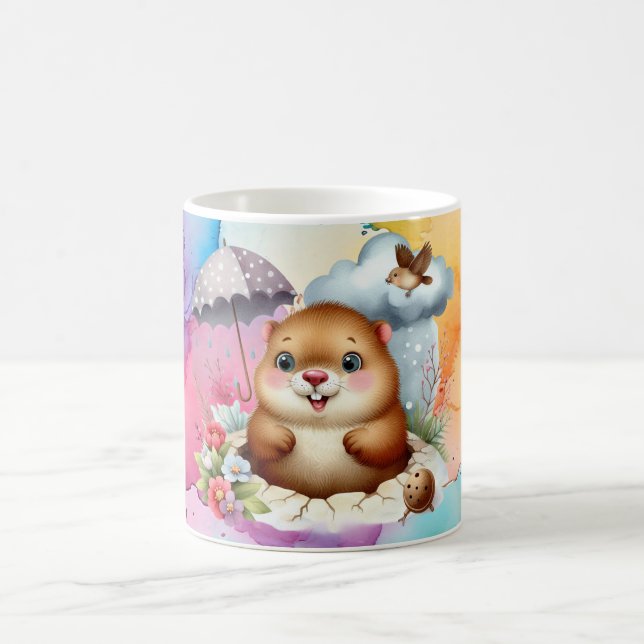 Caneca De Café Groundhog Themed Café Mug (Centro)