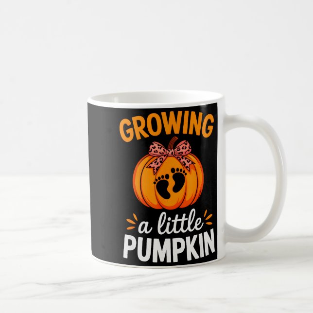 Caneca De Café Growing A Little Pumpkin Maternity Thanksgiving Mo (Direita)