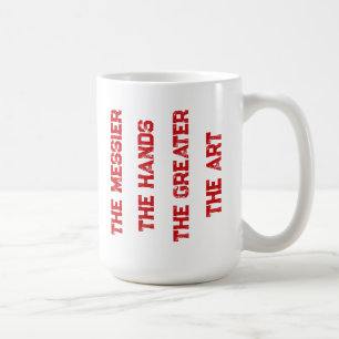 Caneca De Café Grubby Hands Logotipo Studio + Motto Mug