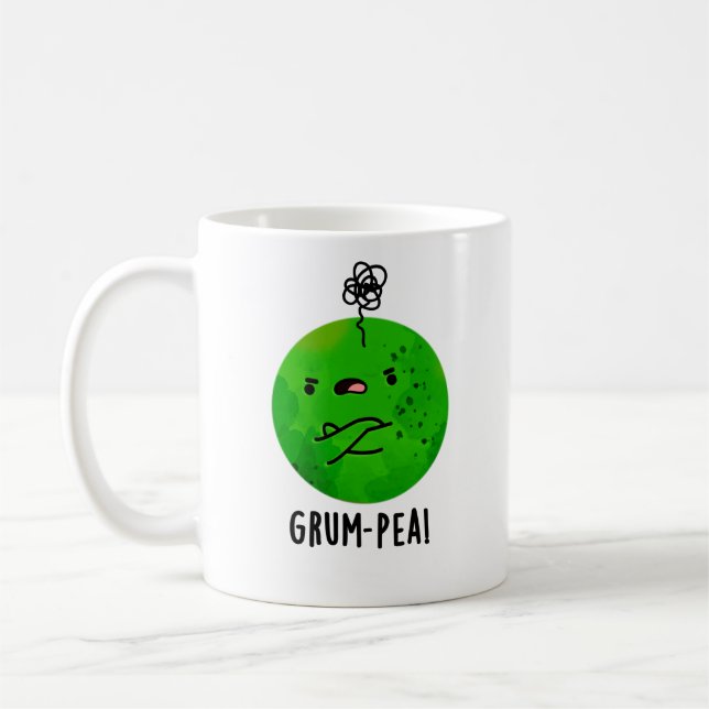 Caneca De Café Grum-pea Funny Veggie Pun (Esquerda)