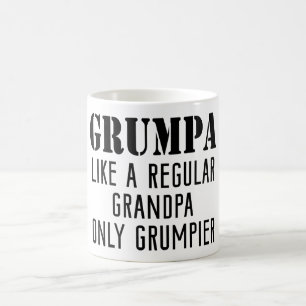 Caneca De Café Grumpa Como Um Presente De Vovô Mug Regular
