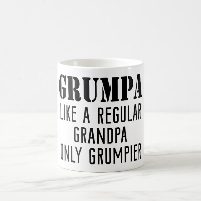 Caneca De Café Grumpa Como Um Presente De Vovô Mug Regular (Centro)