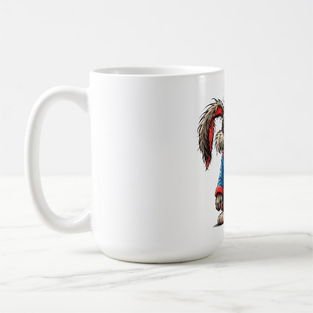 Caneca De Café Grumpy Bunny Coffee Funny T-Shirt (Esquerda)